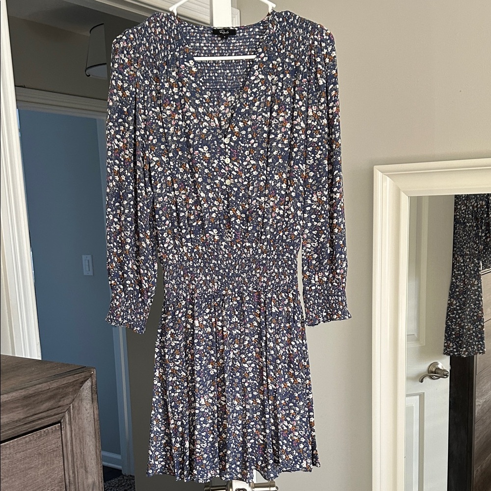 Rails Zana Floral Blue Dress size small